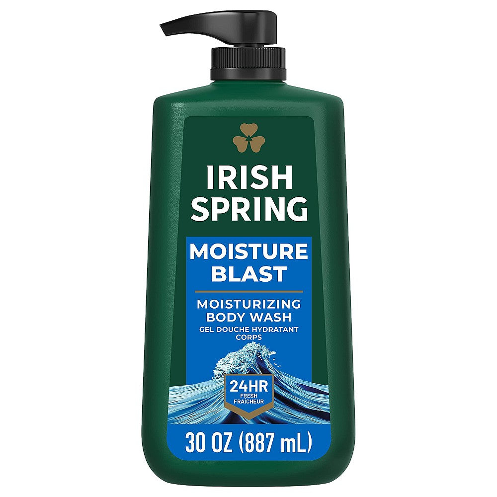 Irish Spring Moisture Blast Face & Body Wash Pump - 30 Fl Oz
