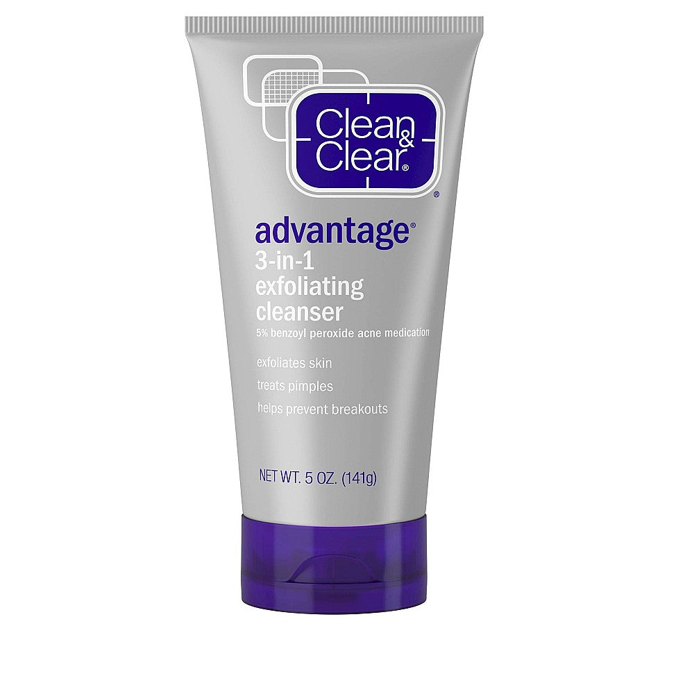 Clean & Clear Advantage 3 In 1 Exfoliating Acne Cleanser 5 Oz