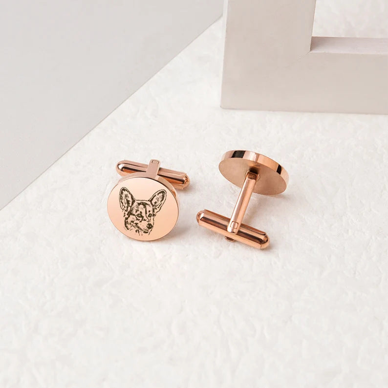 Pet Commemorative Cufflinks EU/US Style