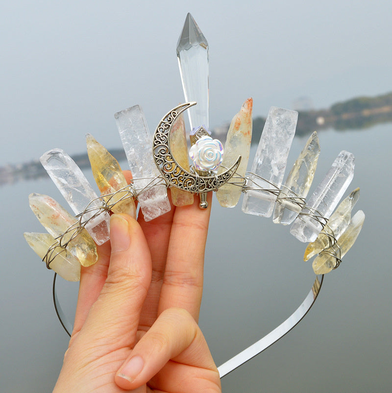 Handmade Crystal Crown Hair Accessories