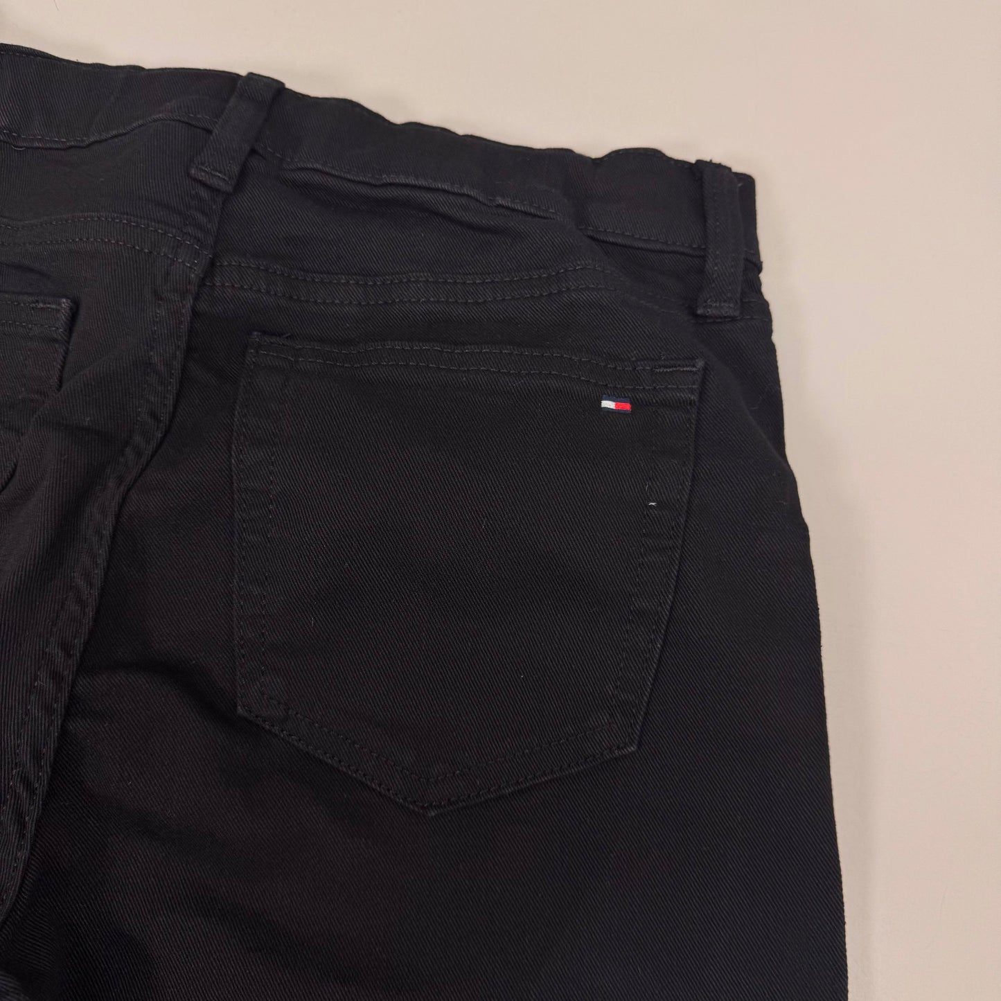 TOMMY HILFIGER JEANS Slim Bermuda Shorts Women's SZ 4 Waist 27 Black Magnet / Velcro