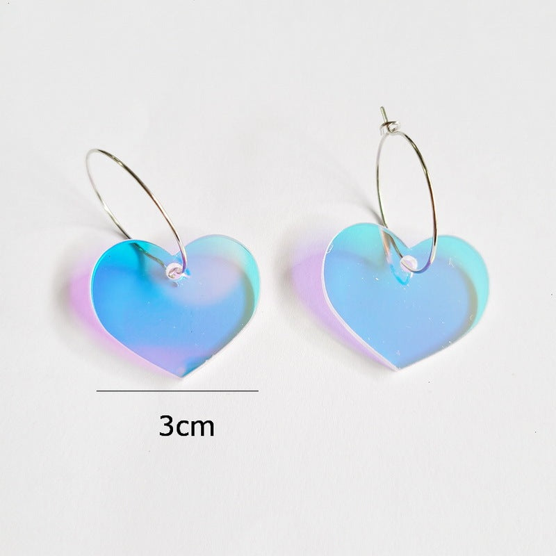Color-Changing Acrylic Hollow Stud Earrings