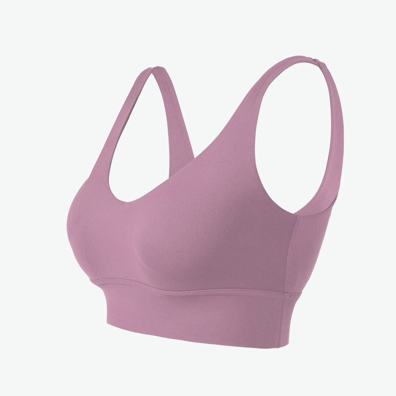 High intensity sports bra women's beautiful back top fitness vest running gathering shock-absorbing yoga bra