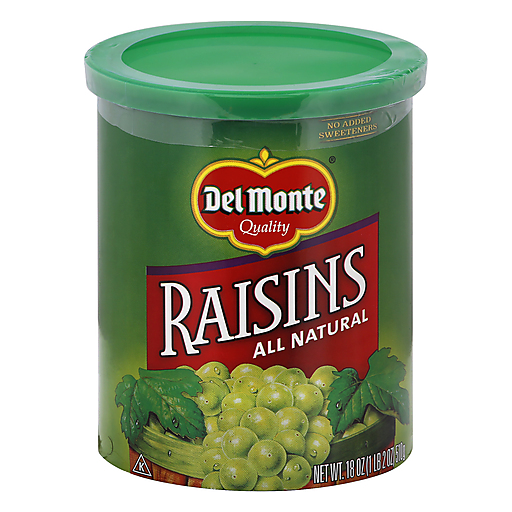 Del Monte Raisins 18 Oz