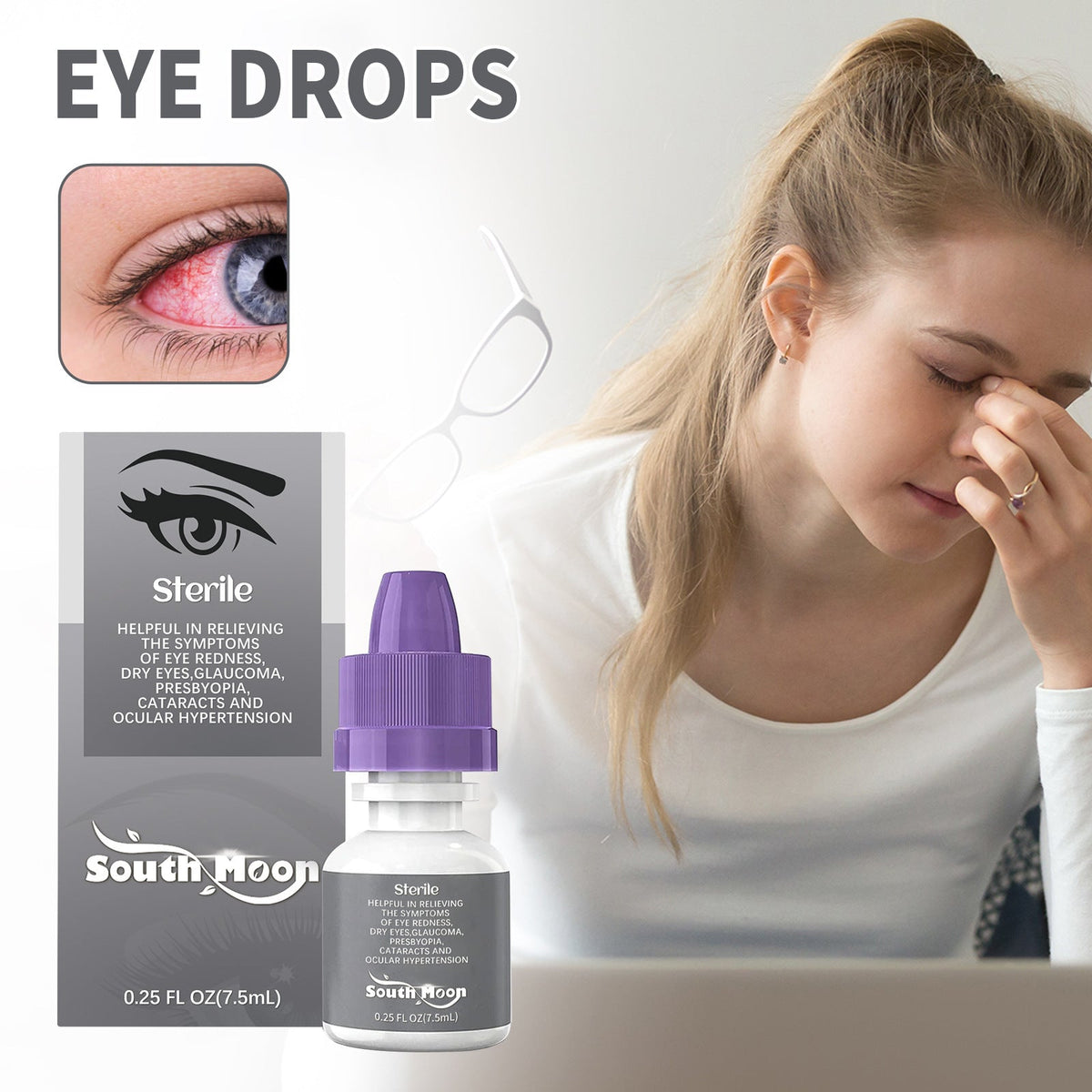 Eye Care Repair Eye Fatigue Dry Eye Red Dazzling Eye Care Solution