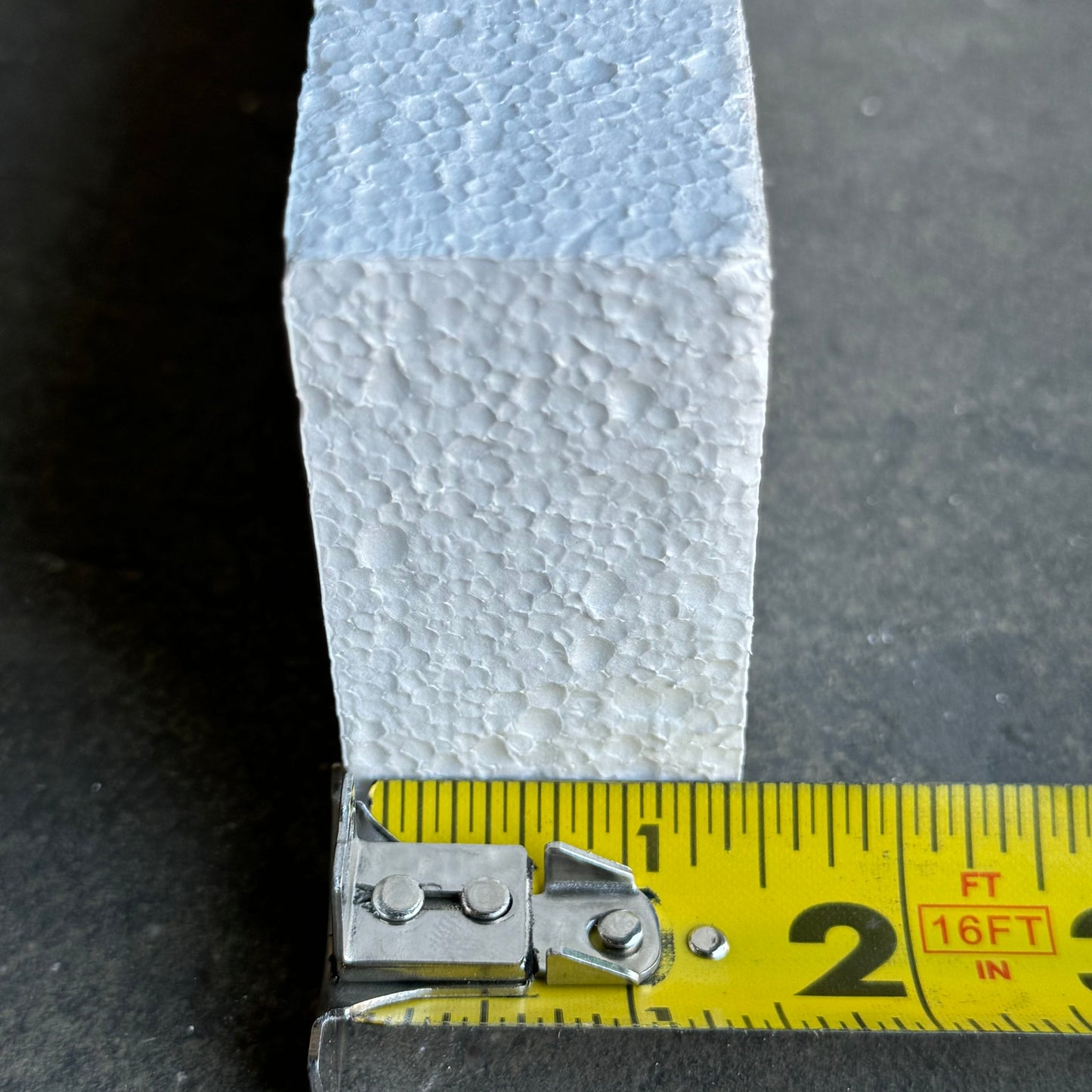 NUCOR 168PK Rectangular Styrofoam 23”Lx3”Wx1-1/2”T White