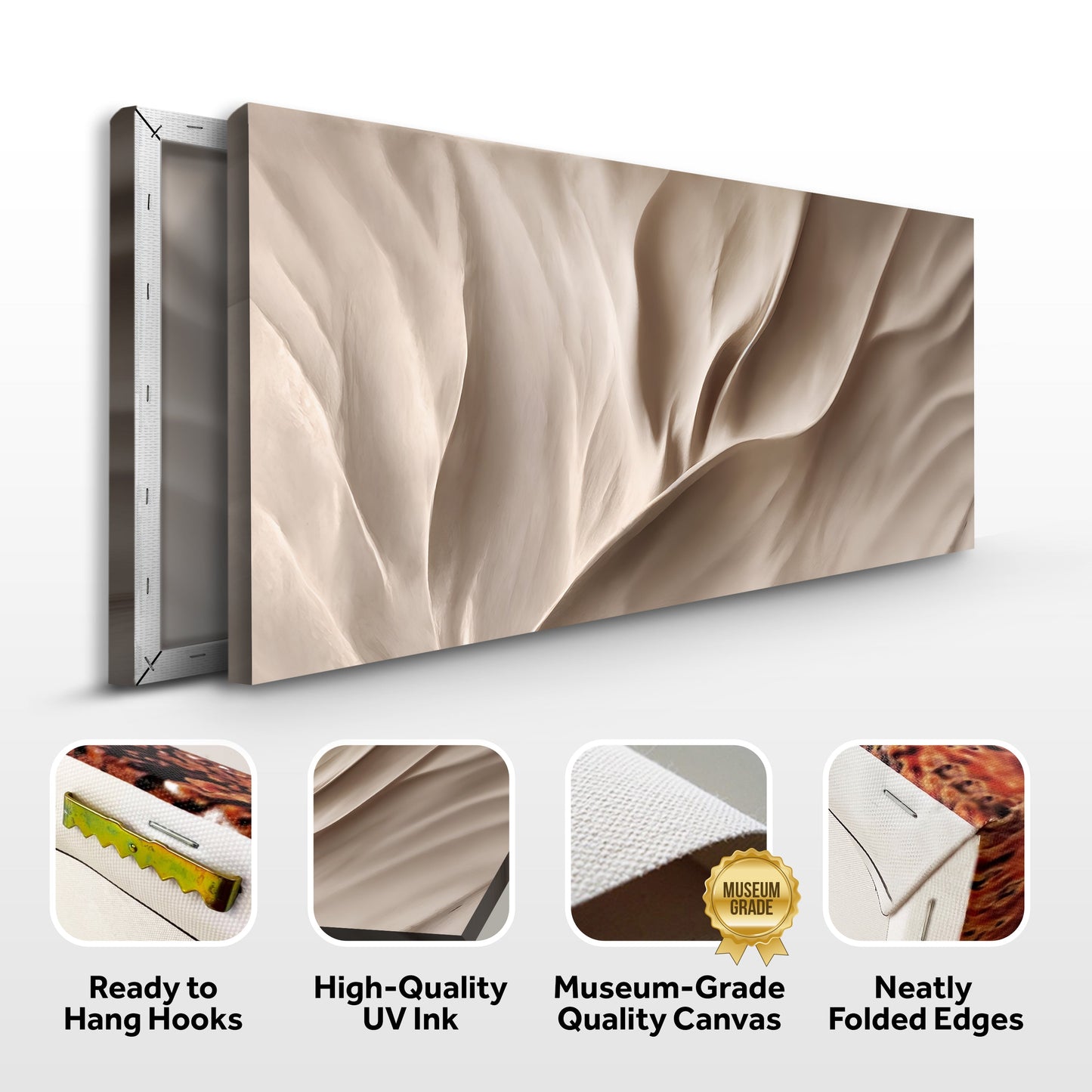 Soft Waves of Elegance Wall Art