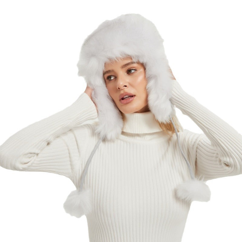 Fur Warm Fox-fur Hat European And American Style