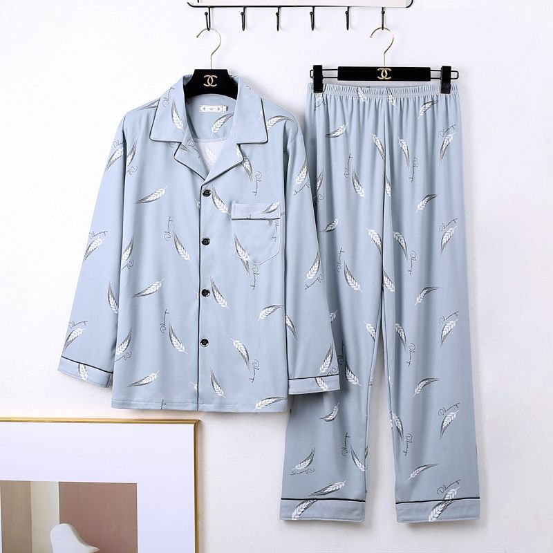 Mens Minimalist Long Sleeve Loungewear Pajamas