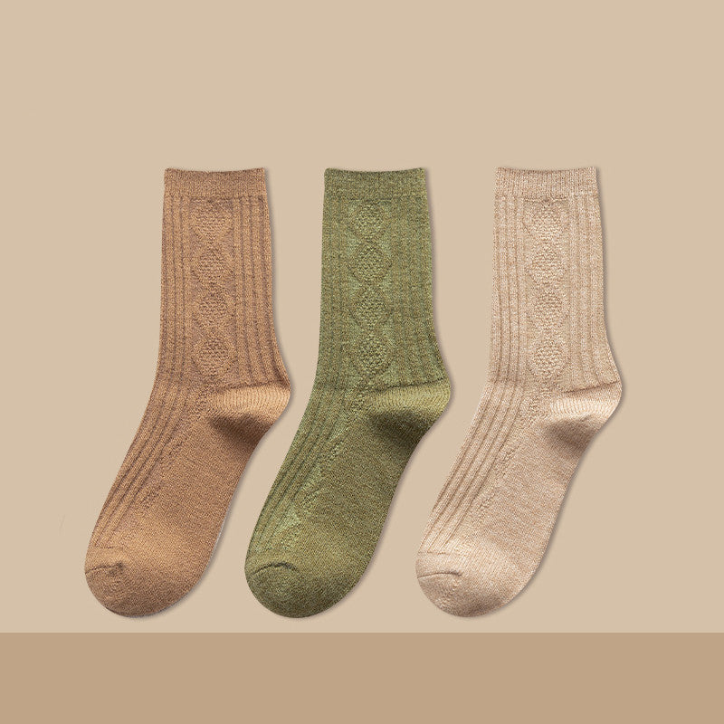 Thickened Cashmere Long Socks For Women Warm Pile