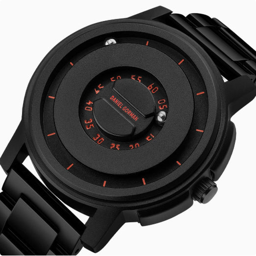 Brand-name Steel-band Sports Magnetic-levitation Silicone-ball Electronic Mens Watch
