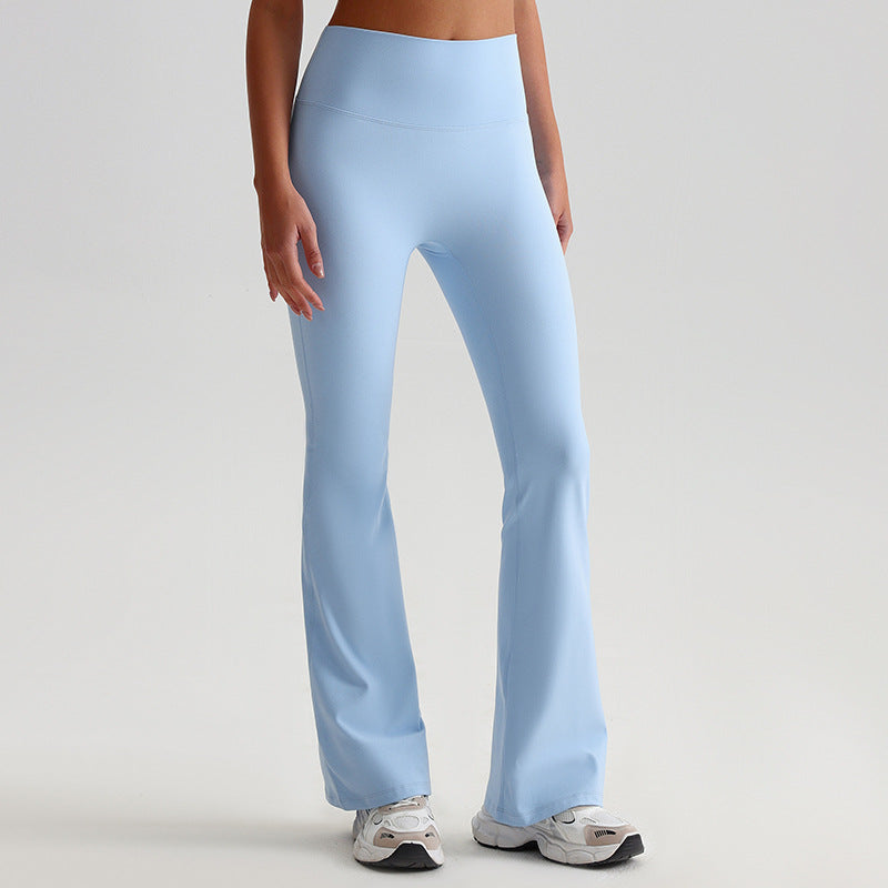 Wide-leg Bell-bottoms Tight Nude Feel Hip Raise Yoga Pants
