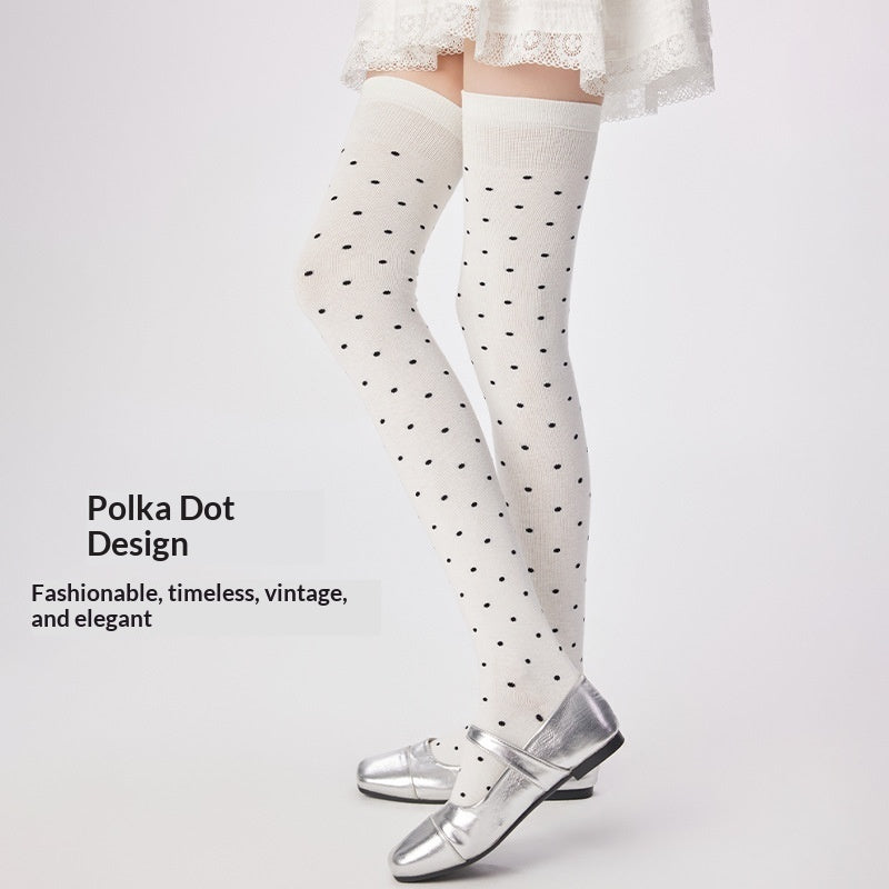 Women's Knee-high Casual Polka-dot Stockings