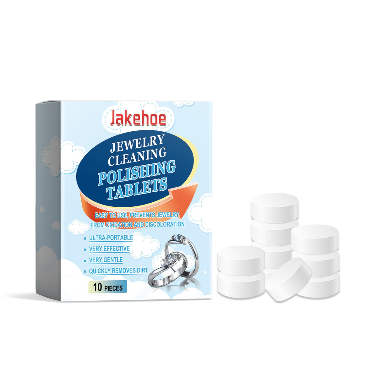 Jewelry Decontamination Maintenance Cleaning Decoration Ring Watch Bracelet Cleaning Effervescent Tablets