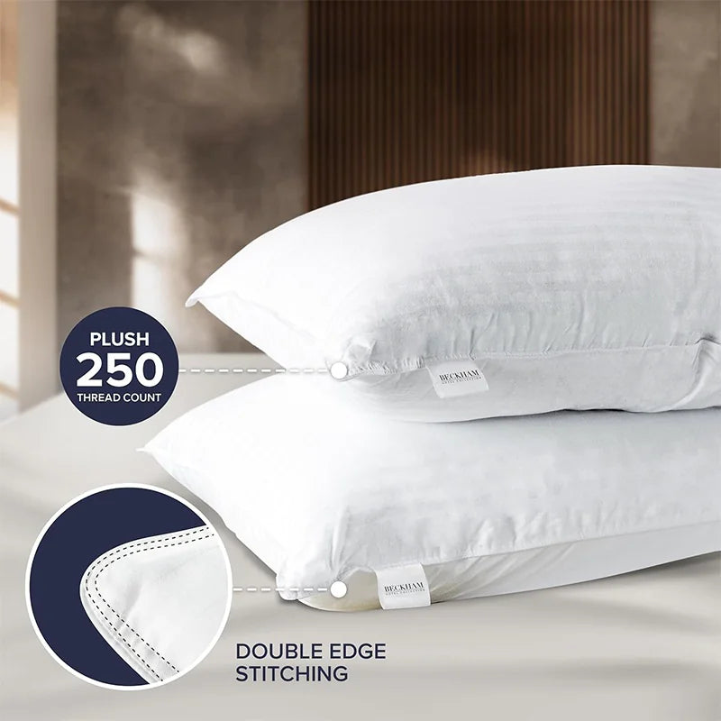 Style Loft Collection Satin Stripe Cotton Fiber Pillow Set