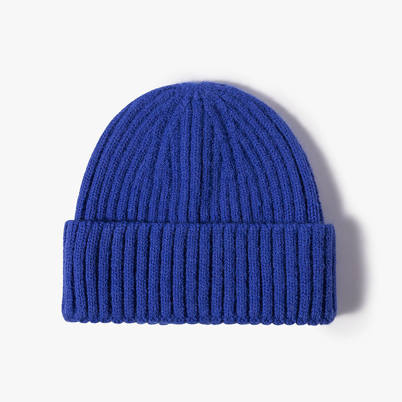 Knitted Cuff Short Fisherman Hat Mens Womens Winter Warm Beanie
