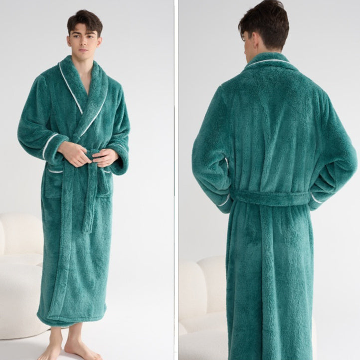 Autumn And Winter Thick Night-robe Couple Style