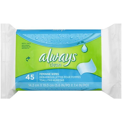 Always Wipes, Feminine, Refill Pack