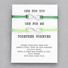 Wish card couple bracelets
