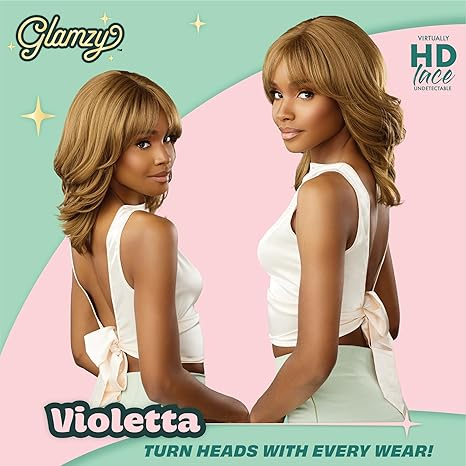 Sensationnel Glamzy Synthetic Hair Glueless HD Lace Parting Wig - VIOLETTA
