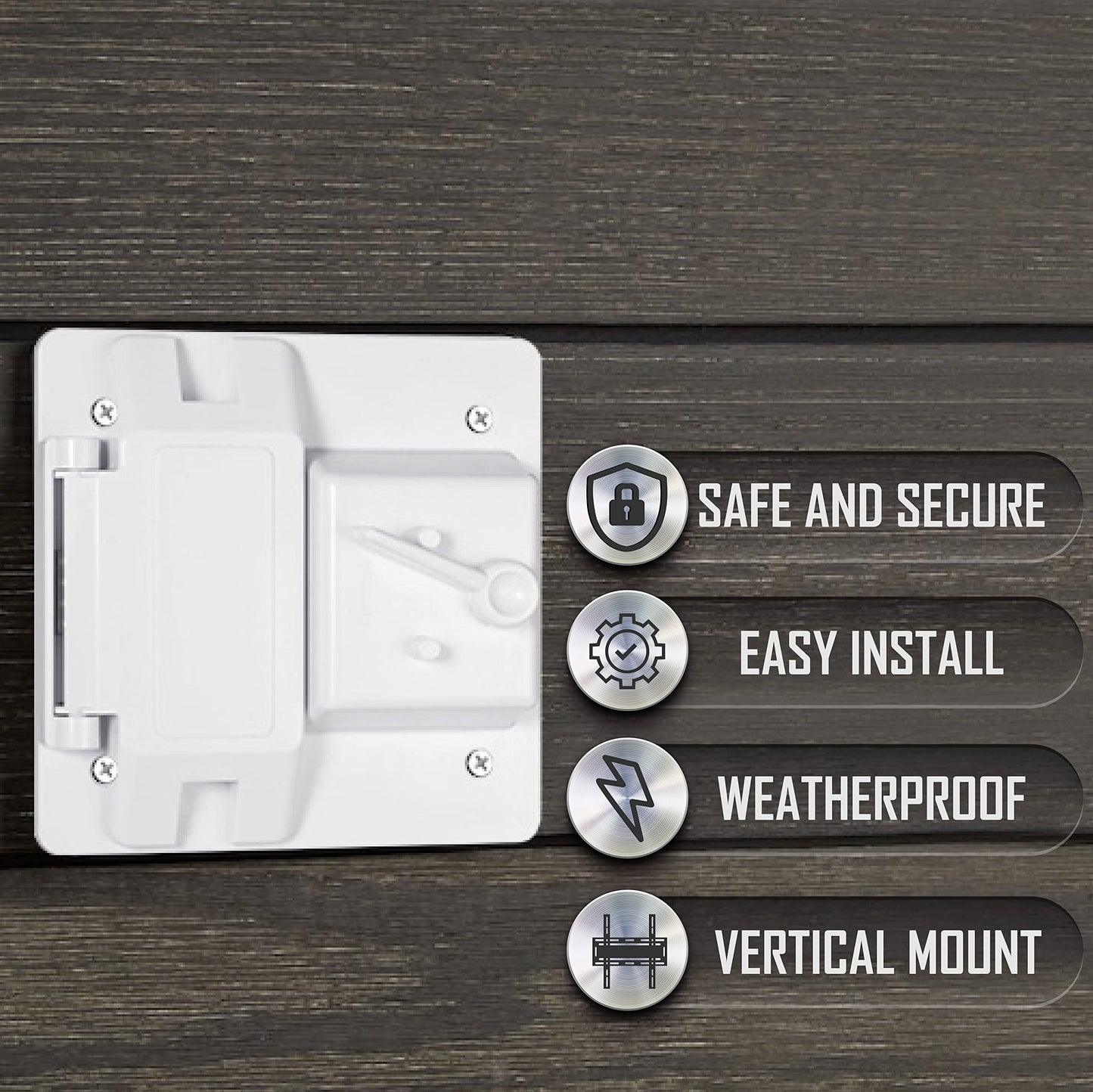 Hubbell Raco 2-Gang Weatherproof Cover Plastic Toggle GFCI White