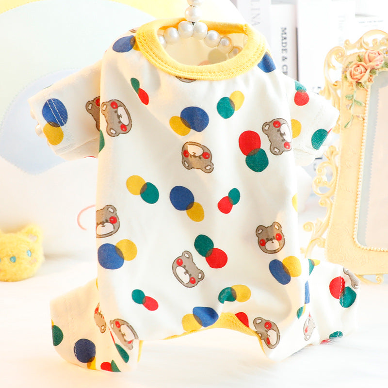Autumn And Winter Clothing Home Wear Small Dog Teddy Pet Clothes