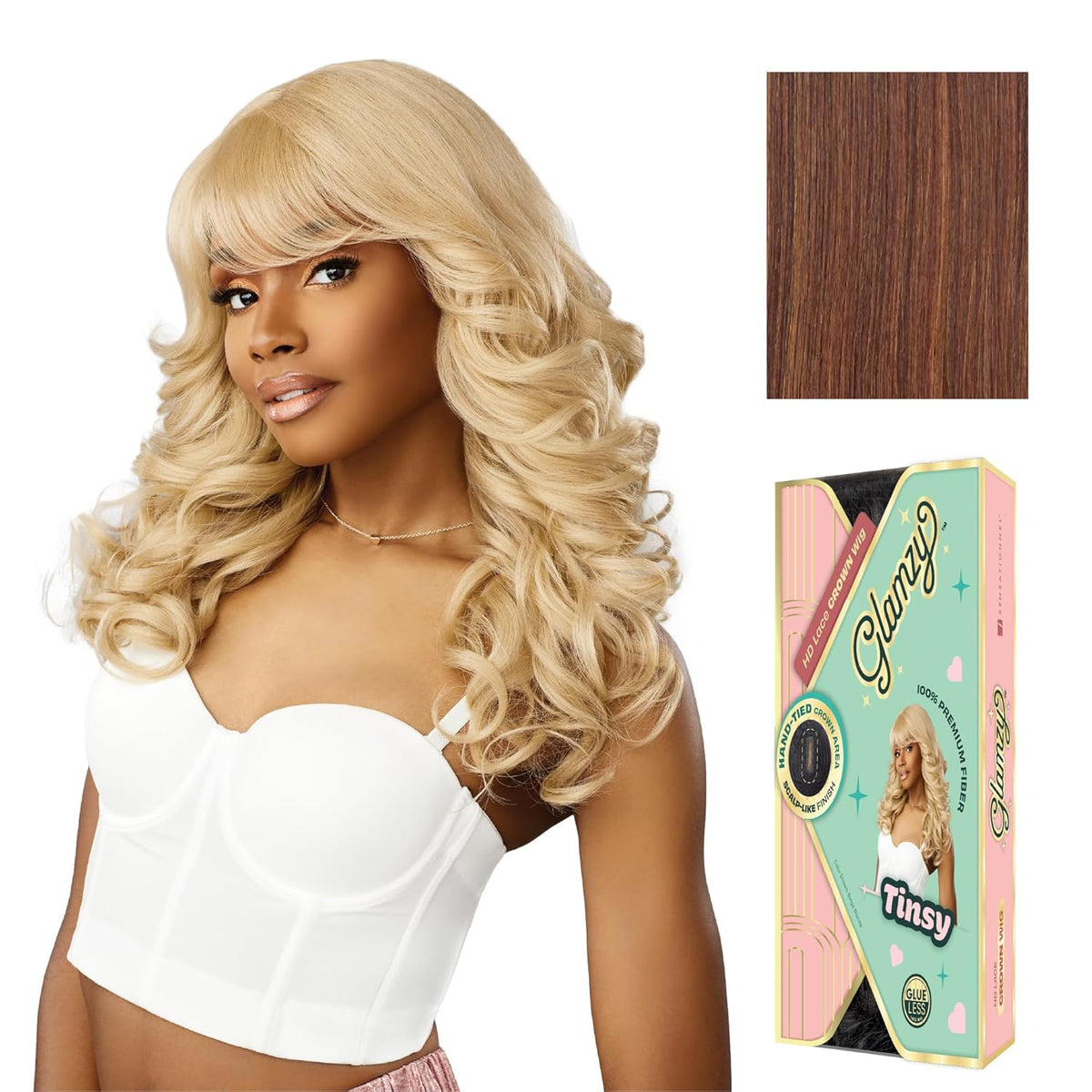 Glamzy Hd Lace Crown Wig – Tinsy