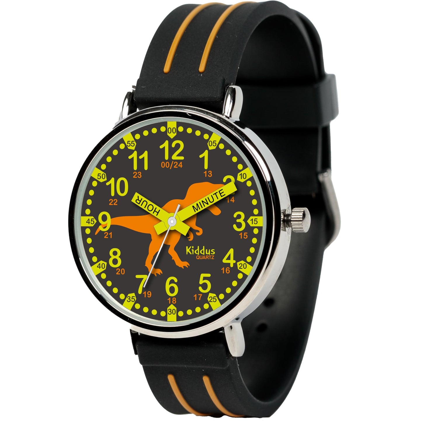 Kids Time Teacher Watch - Educational Analog Watch with Japanese Quartz Movement Ages 5-12