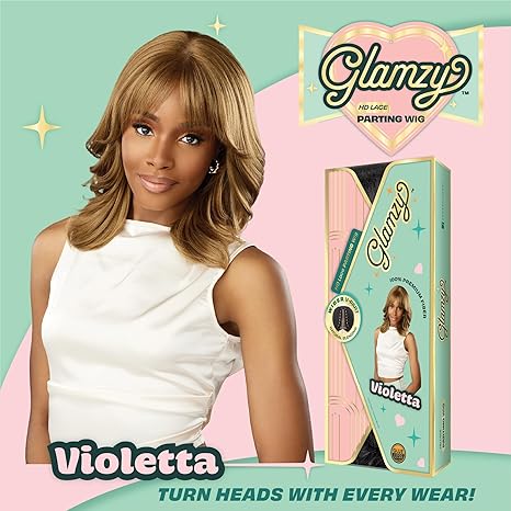 Sensationnel Glamzy Synthetic Hair Glueless HD Lace Parting Wig - VIOLETTA