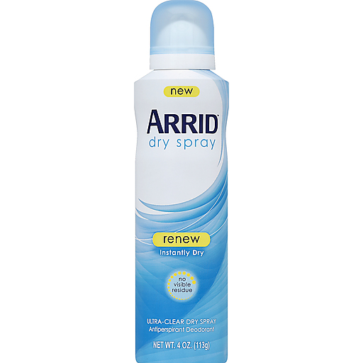Arrid Antiperspirant Deodorant, Renew, Ultra Clear Dry Spray