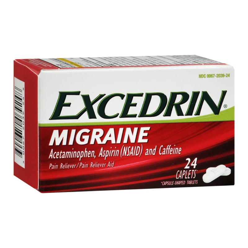 Excedrin® Migraine Relief 250 mg - 250 mg - 65 mg Tablet CPLT, 24 EA