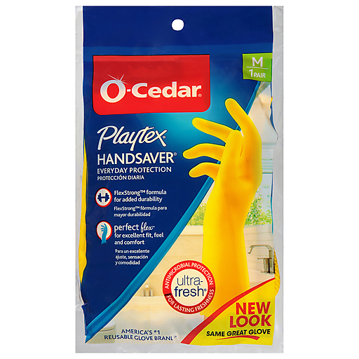 O-Cedar Playtex Hand Saver Gloves, Everyday, Medium
