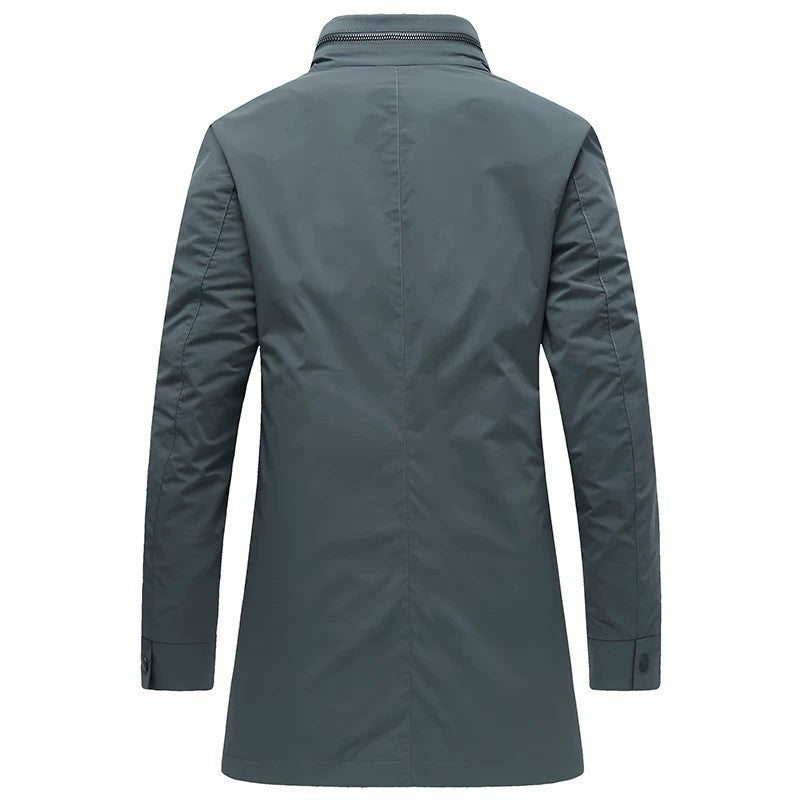 Men's Stand-Up Collar Business Casual Windbreaker Jacket