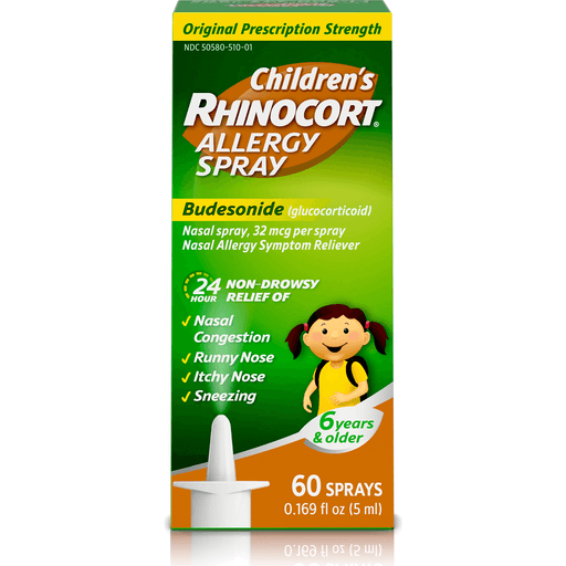Rhinocort Children’s Allergy Nasal Spray, 24 Hour Relief, 60 Spray