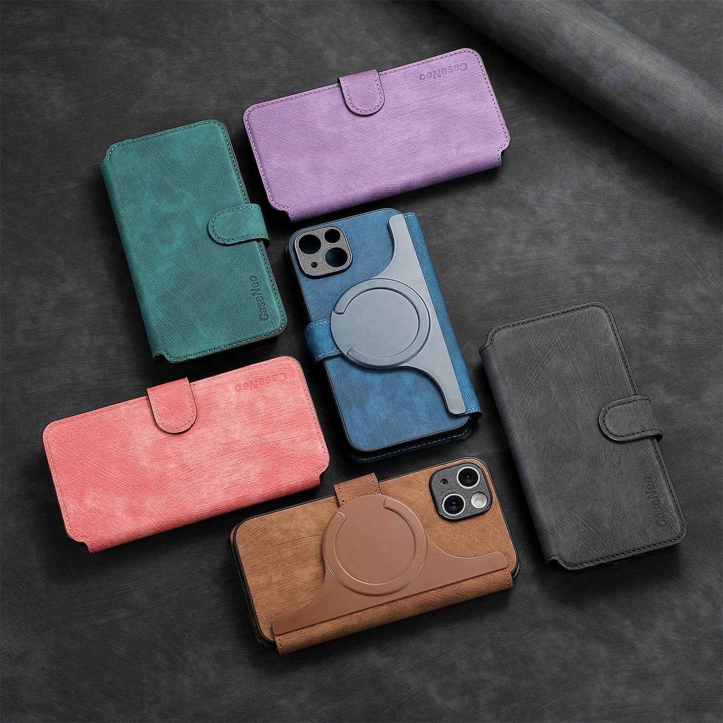 New magnetic separation suitable for Apple 16 mobile phone case Magsafe strong magnetic iPhone15 flip cover leather case 14 case