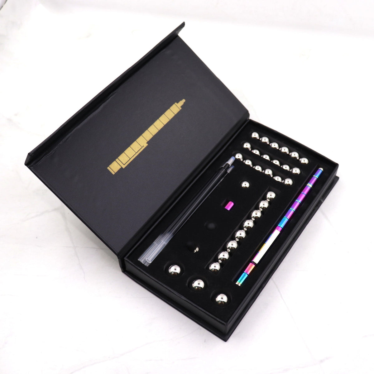Magnetic Polar Pen and Stylus Stress Relief Gift Box