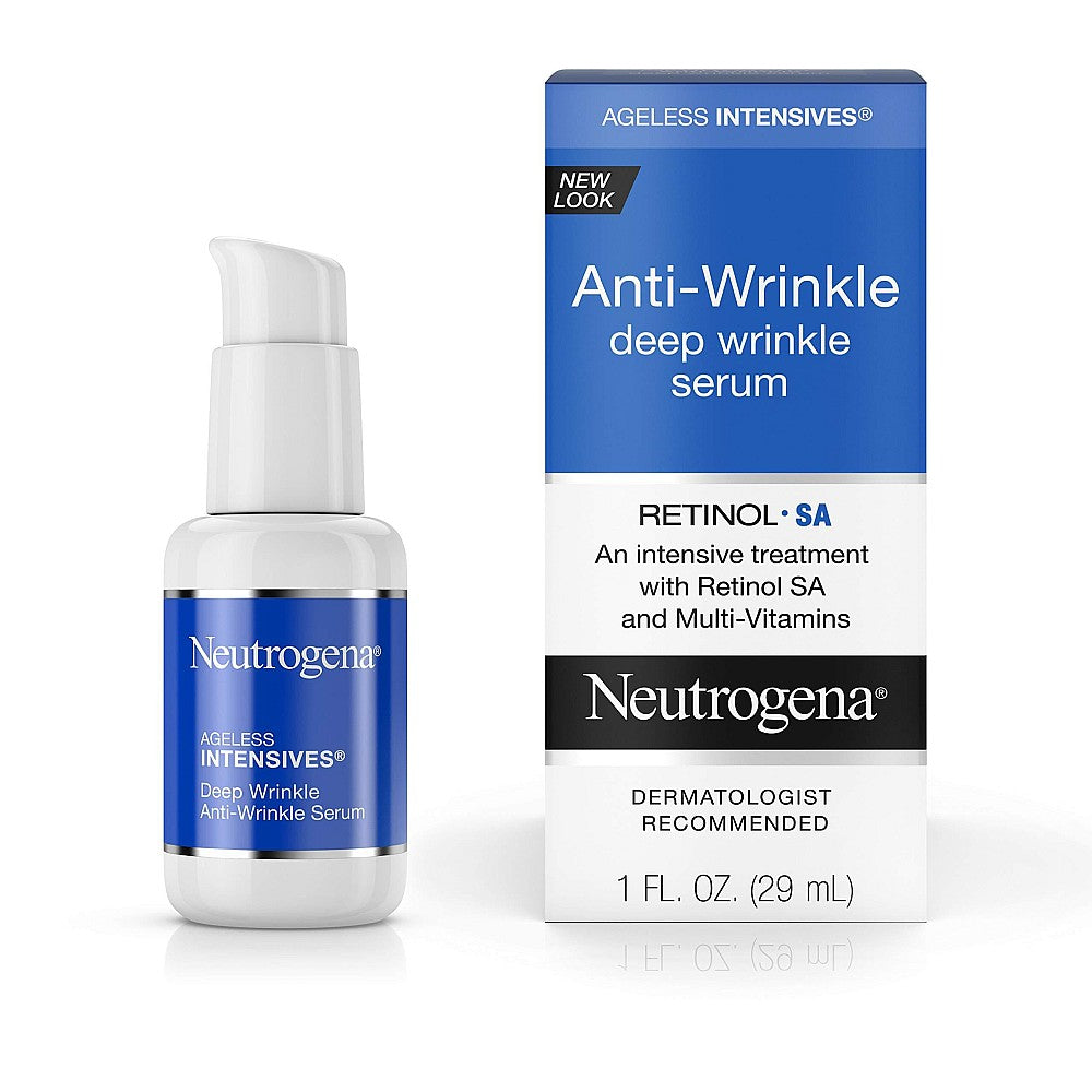 Neutrogena Ageless Intensives, Deep Wrinkle Serum, 1.0 Fl Oz
