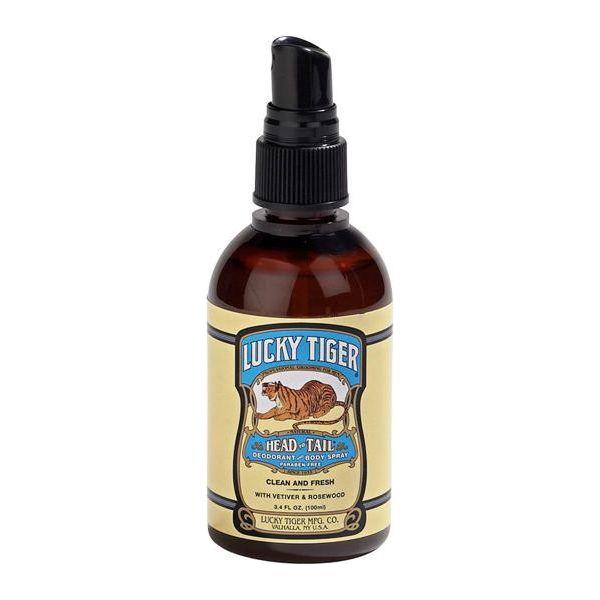 Lucky Tiger Head toTail Deodorant and Body Spray 3.4 fl oz