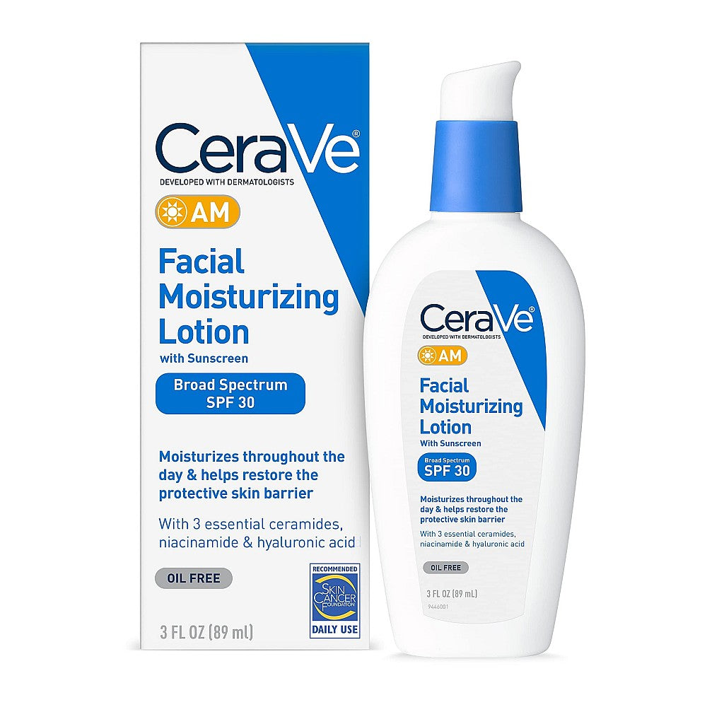 CeraVe Facial Moisturizing Lotion AM SPF 30, 3 Oz