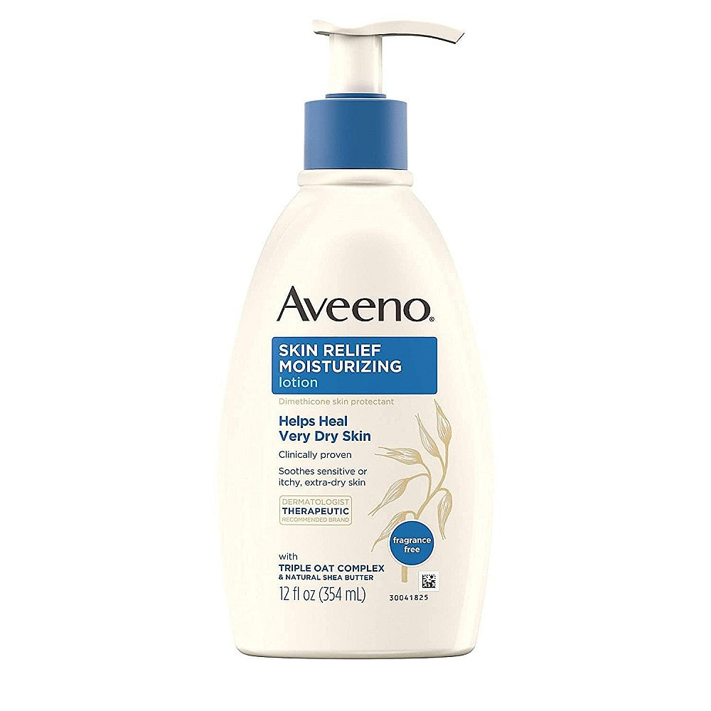 Aveeno Skin Relief Gentle Scent Lotion For Extra Dry Skin, Nourishing Coconut, 12 Oz