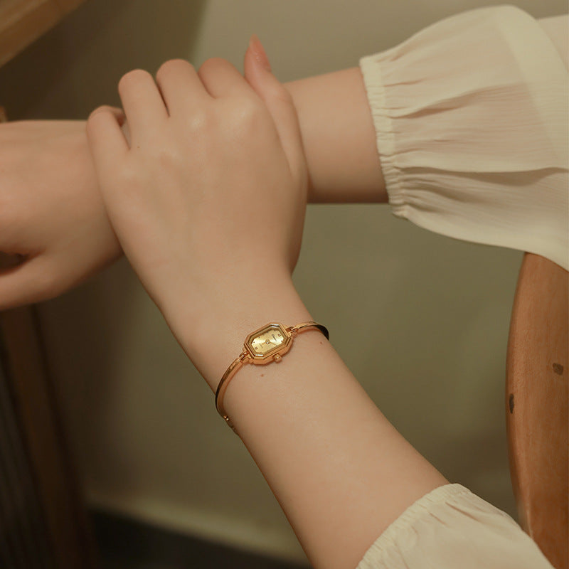 Rectangular Copper Strips Women's Watch