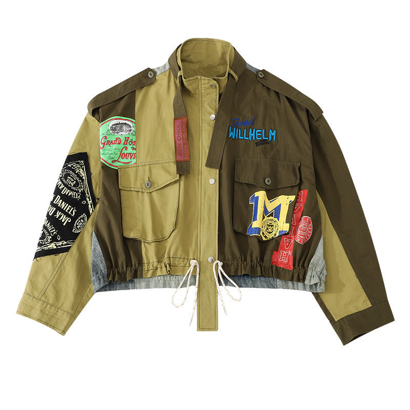 2023 Fall Short Denim Jacket with Stylish Design