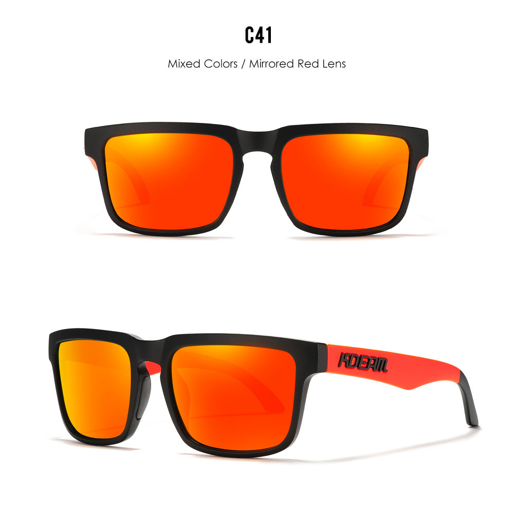 Classic polarized sunglasses for men and women ultra light driving glasses colorful real film sunglasses