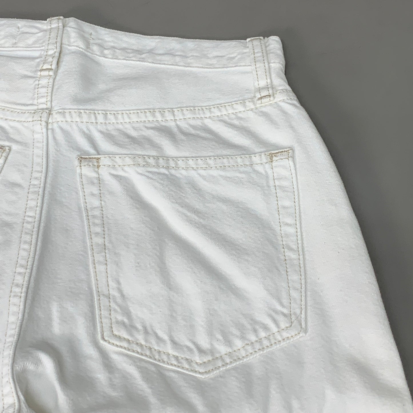 ETICA Tyler High Waist Straight Leg Ankle jeans Vintage White Size 26 EW180114A