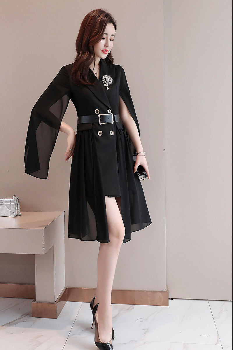 Spring Fashion Slim Fit Double-Breasted Suit Jacket