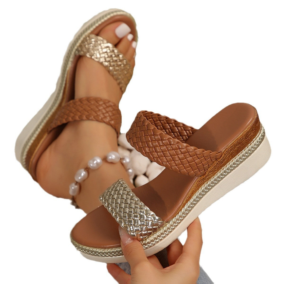 Plus Size Wedge Sandals For Women