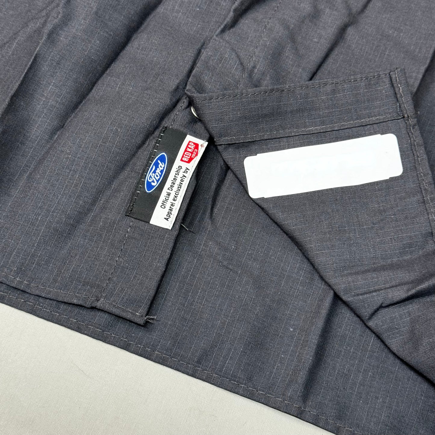 RED KAP Ford Dealership "Alan" Employee Shirts w/Embroidered Patch Sz L Blue/Grey