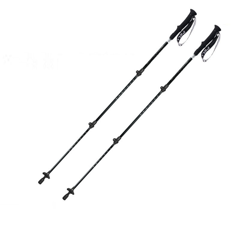 Climbing cane Outdoor telescopic cane Carbon fiber anti slip climbing and hiking folding cane