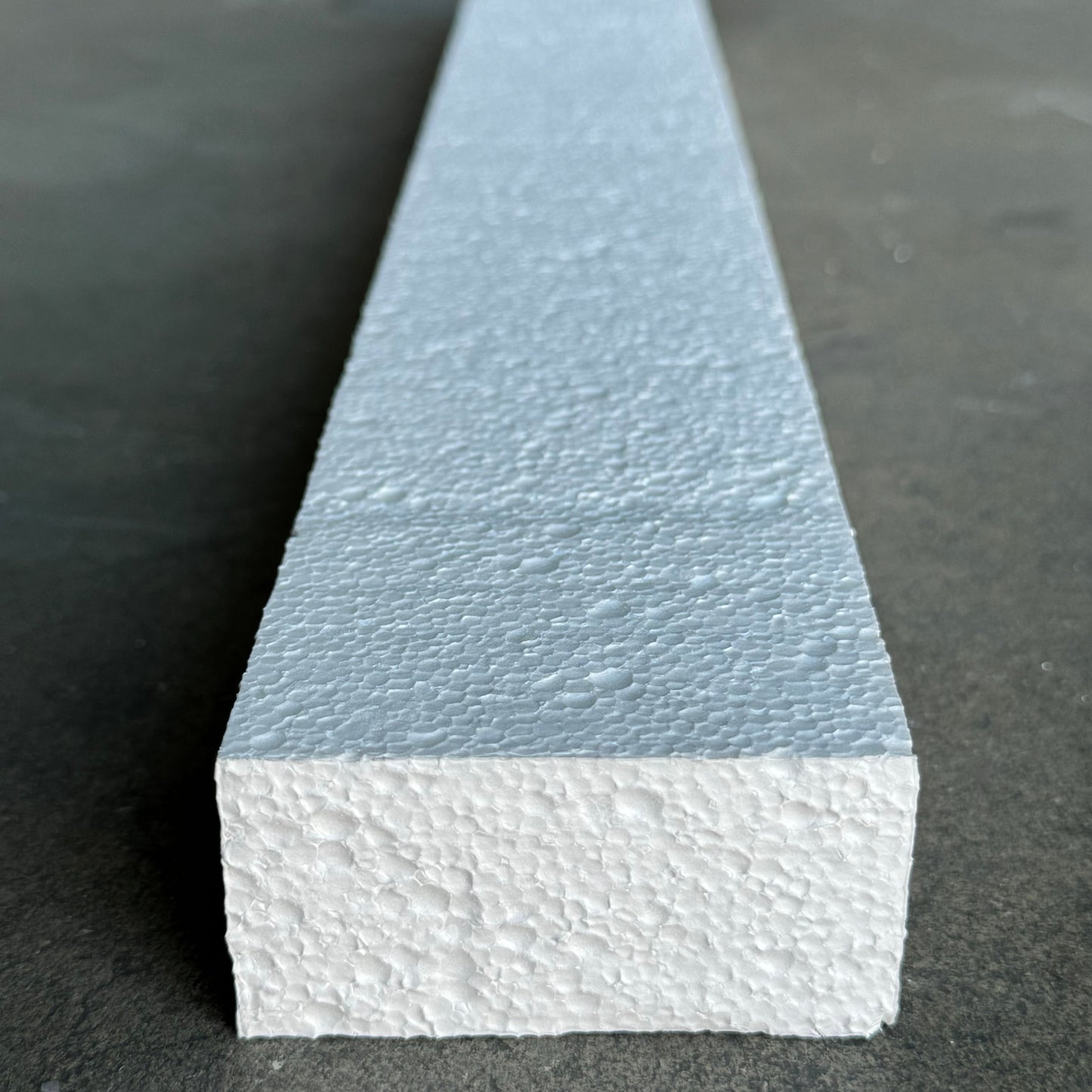 NUCOR 168PK Rectangular Styrofoam 23”Lx3”Wx1-1/2”T White