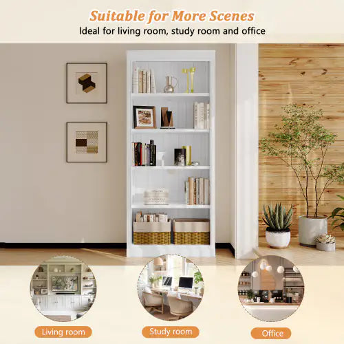 Style Loft Collection 5 Tier Bookcase